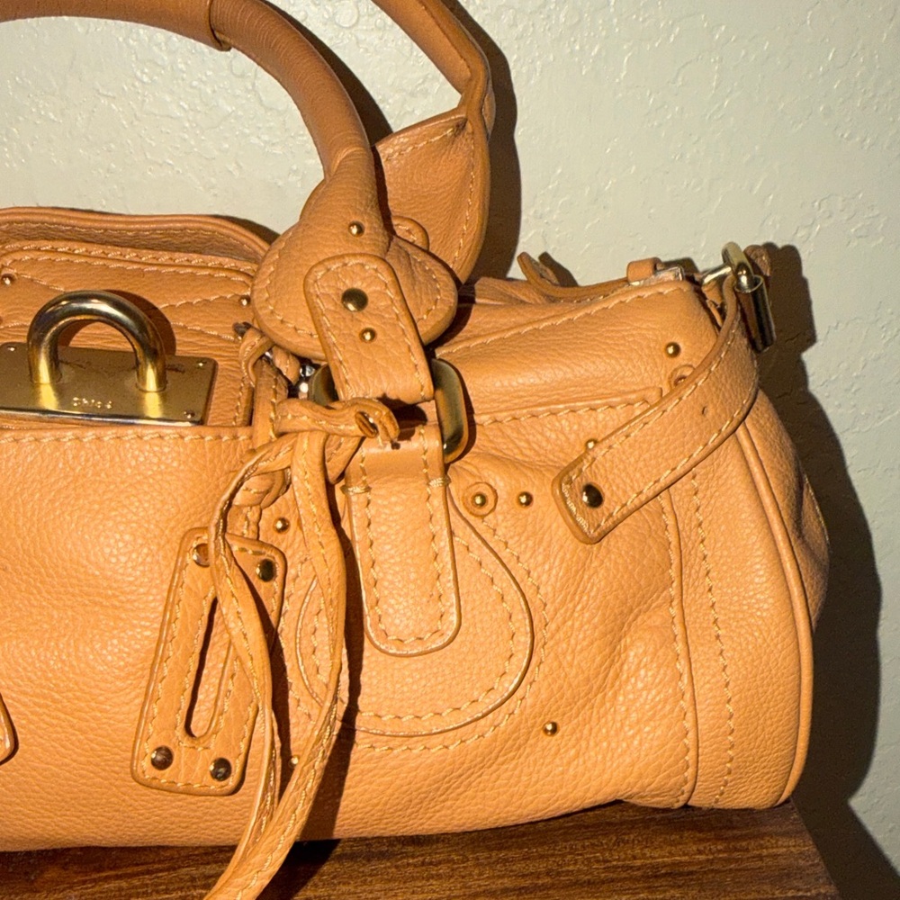Chloe Tan Paddington Leather Satchel Bag - Picture 7 of 16